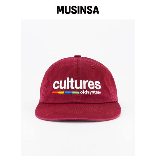 ANNOT CULTURES 水洗帽子酒红色 MUSINSA韩国官网直邮进口