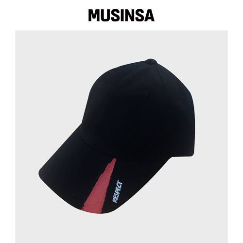 RESPECT 侧线棒球帽 (橙色) MUSINSA韩国官网直邮进口