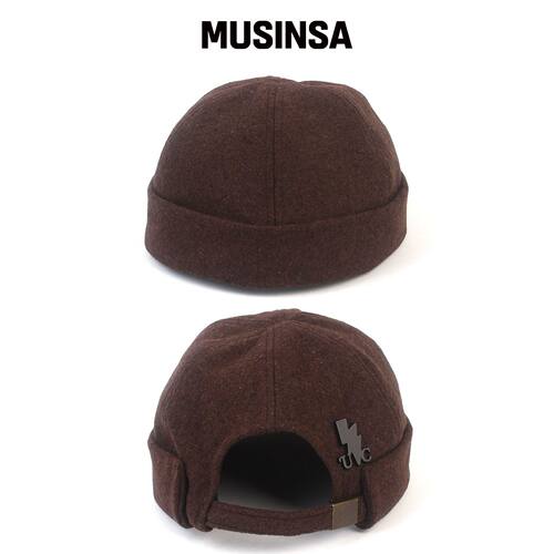 UNIVERSAL CHEMISTRY 羊毛棕色针织便帽 MUSINSA韩国直邮官方正品