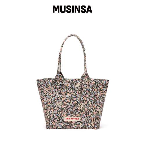 DER KOFFER SHOPPER VINTAGE [FLOWER-BLACK]-中韩国官网直邮进口