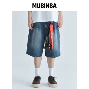 CGP 牛仔短裤-靛蓝 MUSINSA韩国直邮官方正品