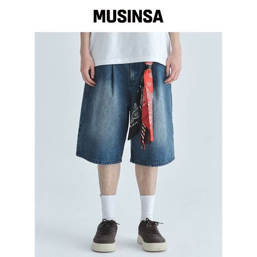 CGP 牛仔短裤-靛蓝 MUSINSA韩国直邮官方正品