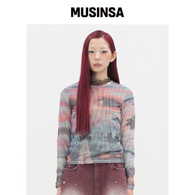 TYPESERVICE 日落眼网眼上衣 [橙色] MUSINSA韩国直邮官方正品