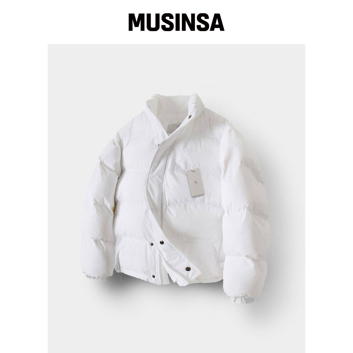 MOOD INSIDE 双面情侣短款羽绒服_白色 MUSINSA韩国官网直邮进口