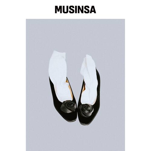 LEVASE 例如) 玫瑰平底鞋 2cm MUSINSA韩国官网直邮进口