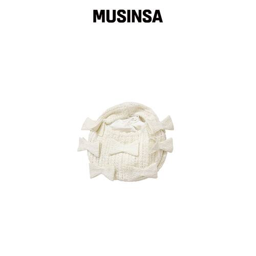 ODDONEOUT 丝带针织包·象牙色 MUSINSA韩国官网直邮进口