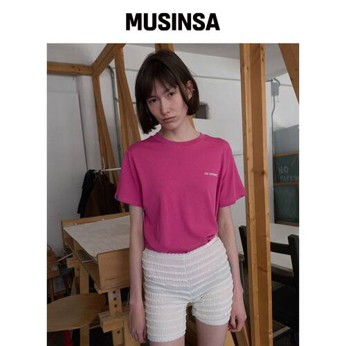 NOCONTENT 351. Peony T恤 _ PINK MUSINSA韩国官网直邮进口