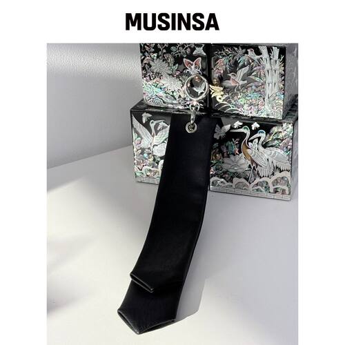 71TO96 소담댕기, K-Ribbon Keyring (Black)韩国官网直邮进口MUSINSA