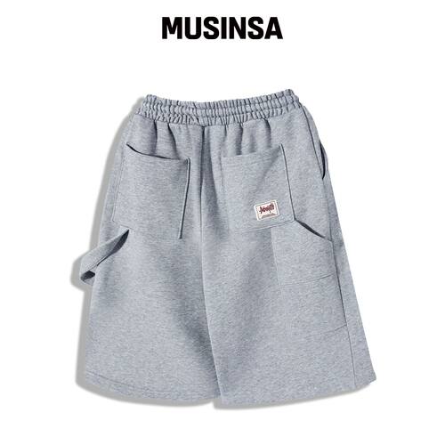 YOSEMITE 褶皱工人风短裤灰色YP-501 MUSINSA韩国官网直邮进口