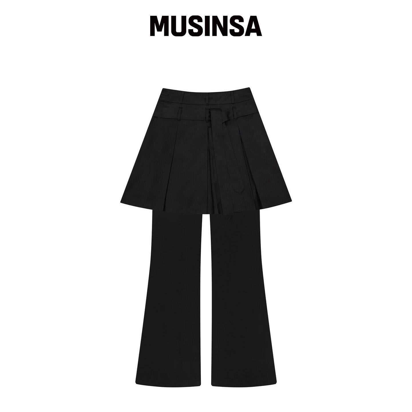 LARTIGENT L20 百褶裙裤(黑色) MUSINSA韩国官网直邮进口