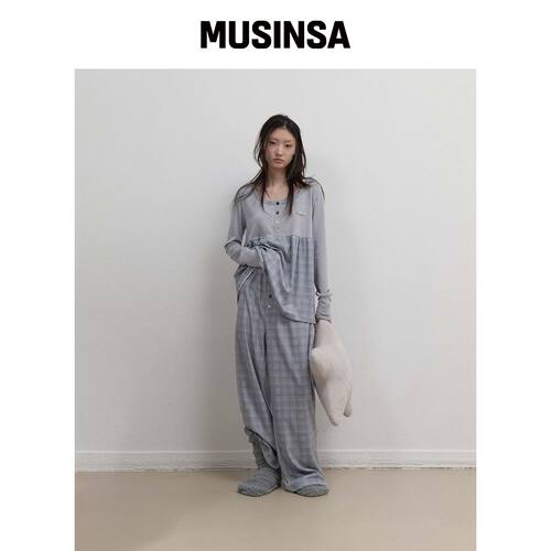 OJOS 睡眠针织裤 / 灰色 MUSINSA韩国官网直邮进口