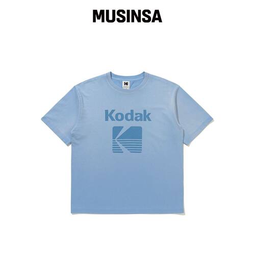 KODAK planner BLUR洗水短袖T恤 BLUE MUSINSA韩国官网直邮进口