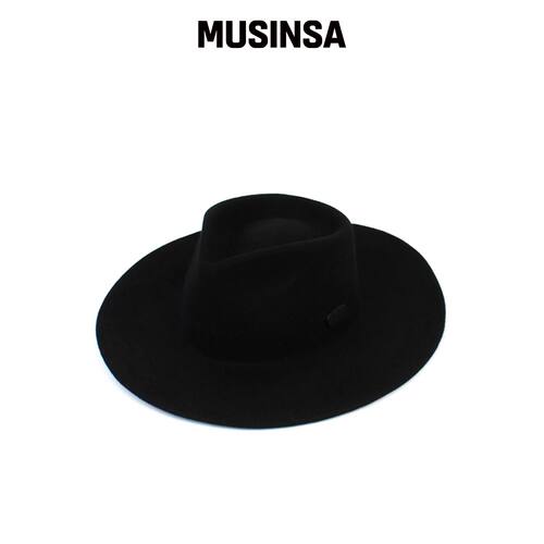 UNIVERSAL CHEMISTRY V Black Wool Fedora 软呢韩国官网直邮进口