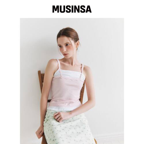 MIXXO 蕾丝层叠T恤_MIWHNG509A MUSINSA韩国官网直邮进口