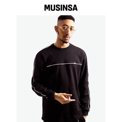 RESPECT 尊重长袖T恤（黑色） 秋款上衣MUSINSA韩国官网直邮进口