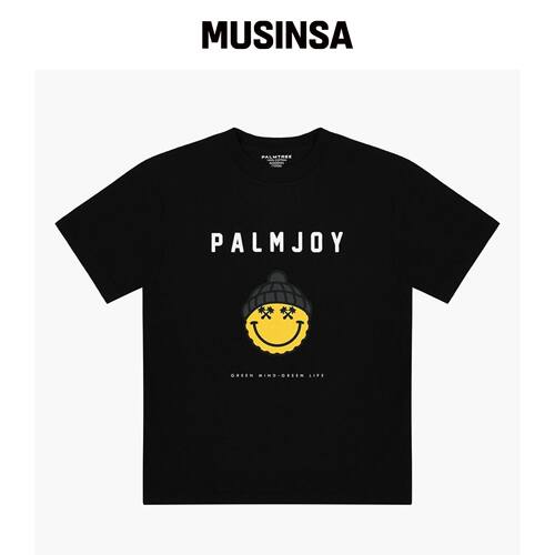 PALMTREE GOLF PALMJOY 短袖T恤 黑色 MUSINSA韩国官网直邮进口