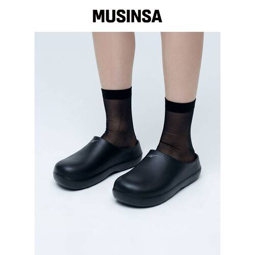 NASSAU 非滑动 KIER 缓冲木屐（黑色） MUSINSA韩国直邮官方正品