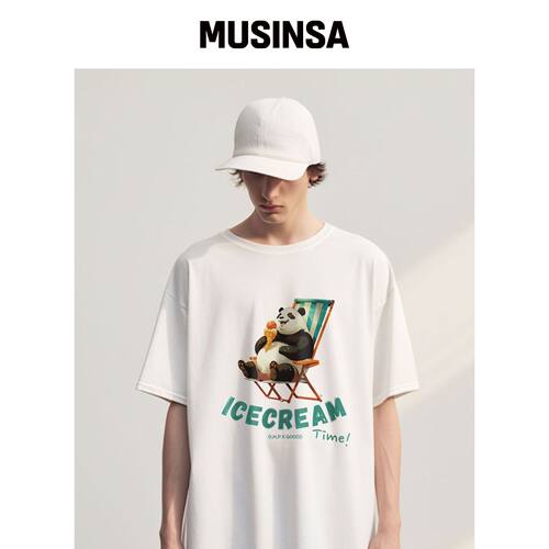 OHP OHPxGOODD4 眼霜半高领T恤 MUSINSA韩国官网直邮进口