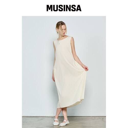 TOSE 抓绒背心点缀连衣裙 面霜 MUSINSA韩国官网直邮进口