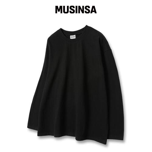UNION GARMENTS MOOZ宽松版型长款T恤 VLACK [基韩国官网直邮进口