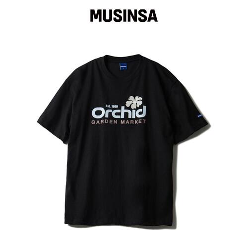 STAFFONLY ORCHID TEE (黑色) MUSINSA韩国官网直邮进口