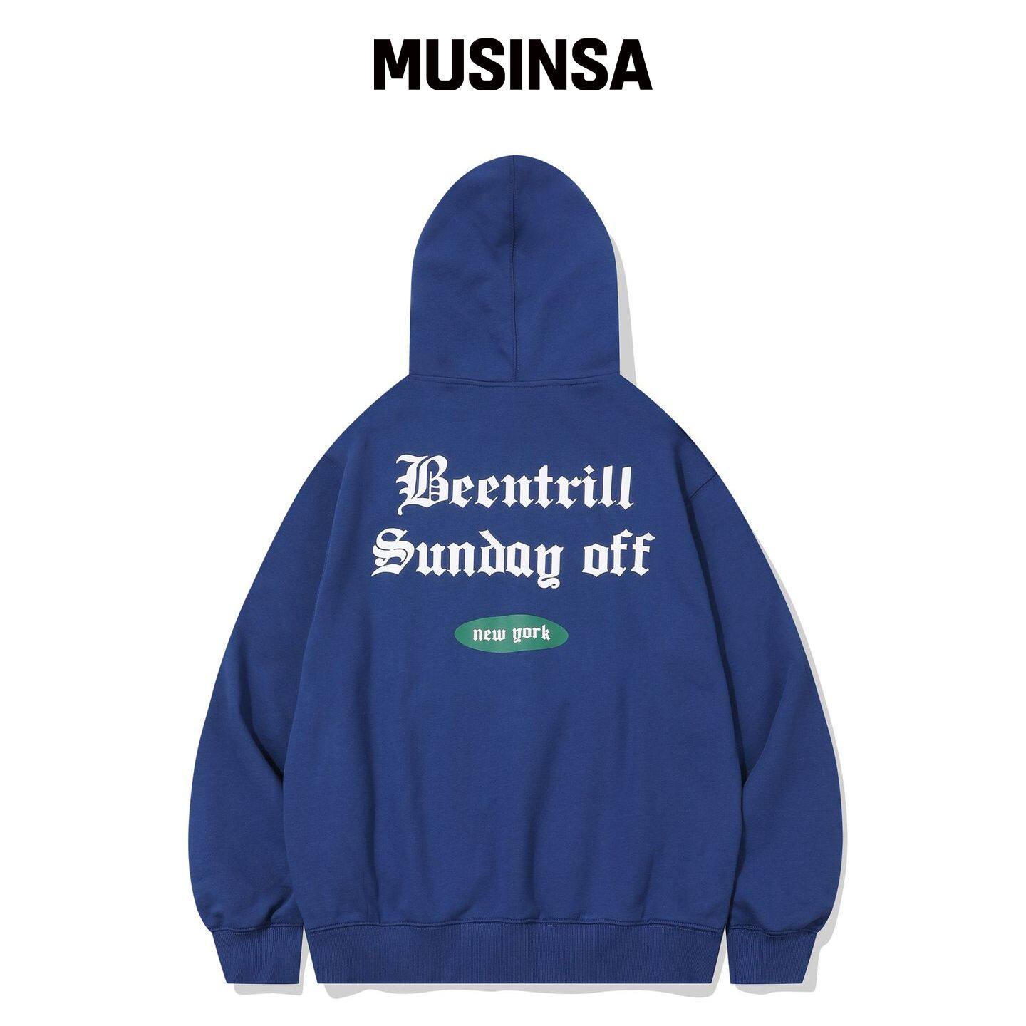 BEENTRILL SUNDAYOFF 连帽卫衣(蓝色) MUSINSA韩国官网直邮进口