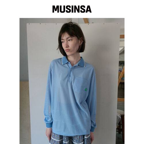 NOCONTENT 356. 宽松网眼T恤 _ 天空蓝 MUSINSA韩国官网直邮进口