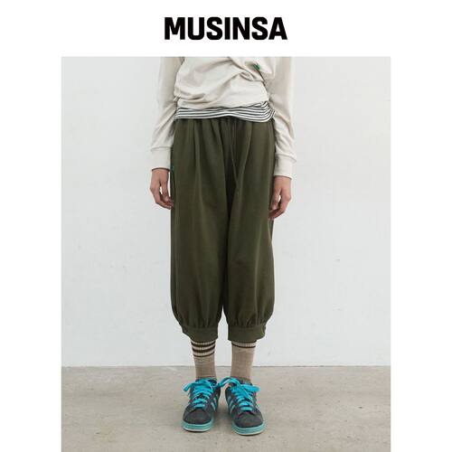 NOCONTENT 412.鼻c热裤子_卡其色 MUSINSA韩国官网直邮进口
