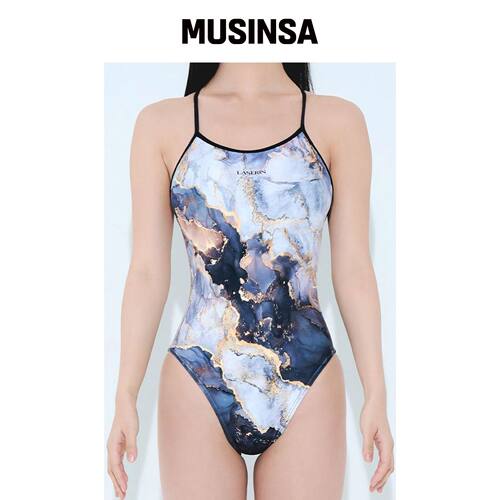 LASERIN Stary Black 固定背带连体泳衣韩国官网直邮进口MUSINSA