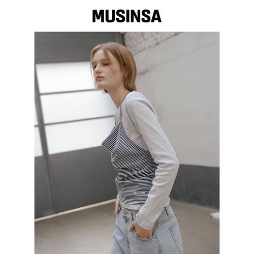 TILL I DIE 挂脖层叠上衣套装 [TISP06LT15] _  韩国官网直邮进口