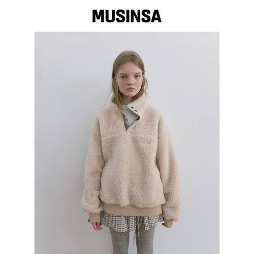 NOCONTENT 130. 毛圈卫衣 _ 象牙白 MUSINSA韩国官网直邮进口