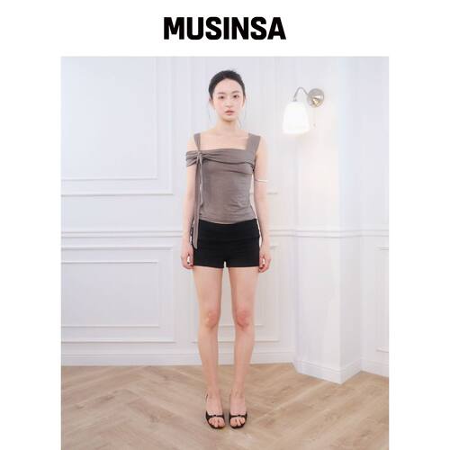 BELLIALEU COTTON MICRO SHORT 黑色 MUSINSA韩国官网直邮进口