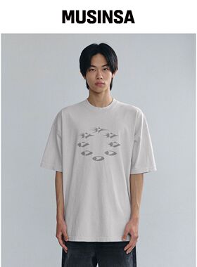 DIMITO D-AXIS CYCLE SSV GD 6.5OZ TEE 浅灰色韩国官网直邮进口