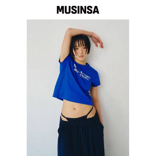 PLZPROJECT 3 FORTUNE T恤，蓝色 MUSINSA韩国官网直邮进口