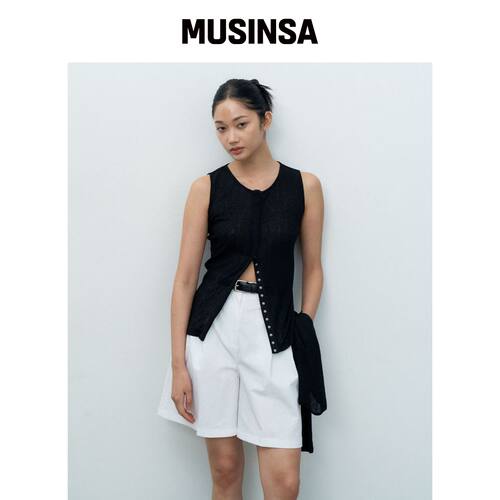 MAKE A TOAST 褶皱百慕大短裤 象牙色 MBESPA001韩国官网直邮进口