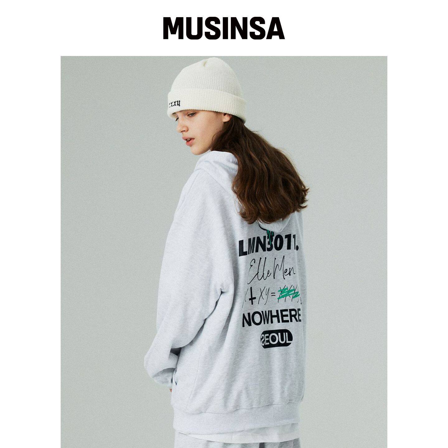 LMN3011 秋连帽短外套白色百搭上衣时尚MUSINSA韩国官网直邮进口