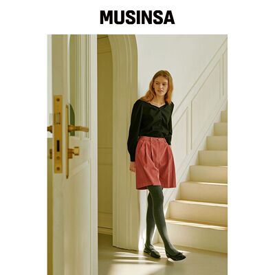 OUEL CORDUROY BERMUDA-PANTS_PINK韩国官网直邮进口MUSINSA