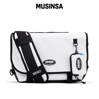 PEEPS above messenger bag(white)韩国官网直邮进口