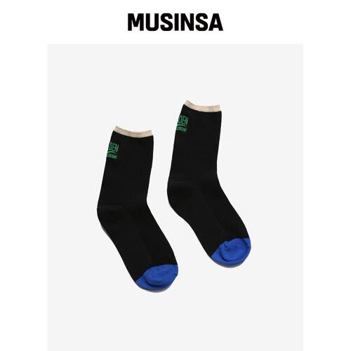 GOLDEN SUNSHINE 金色袜子_黑色 MUSINSA韩国官网直邮进口