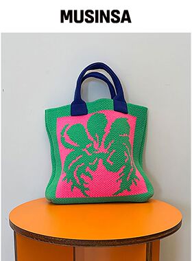 MIMICAWE POPPY KNIT 迷你包绿色韩国官网直邮进口MUSINSA