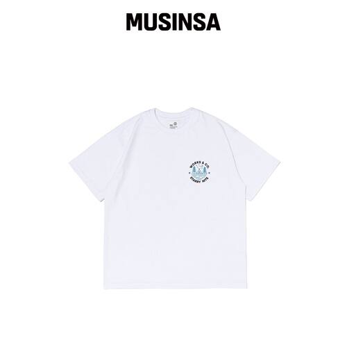 WORKS & CO. Star Night 短袖T恤（白色） MUSIN韩国官网直邮进口
