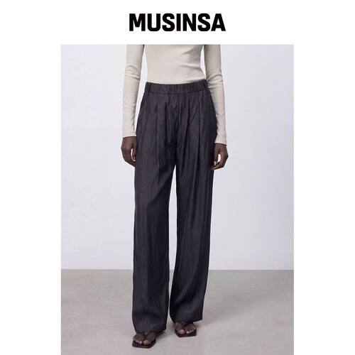 ACUD Barrel Bending Pants _黑色 MUSINSA韩国官网直邮进口