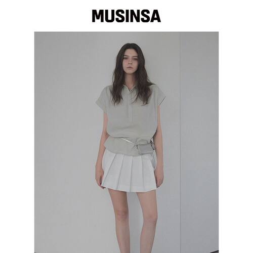 TWEE UNTE PLEAT COLLAR OVERSIZE 衬衫 MUSINSA韩国官网直邮进口