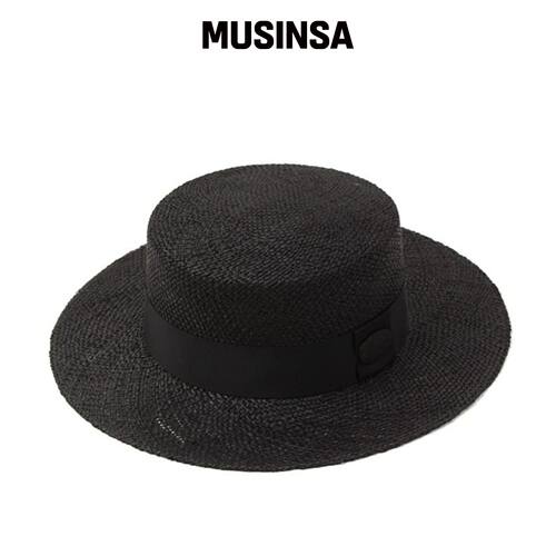 UNIVERSAL CHEMISTRY Bau Black Flat Fedora 夏韩国官网直邮进口