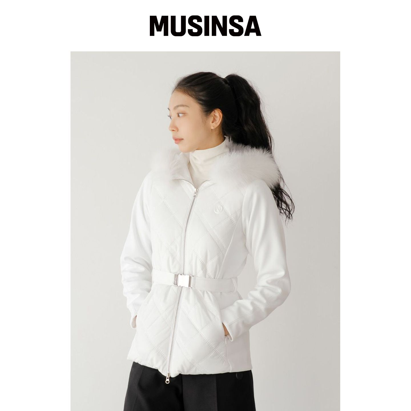 NITINA 狐狸毛绒绗缝夹克 WH MUSINSA韩国官网直邮进口