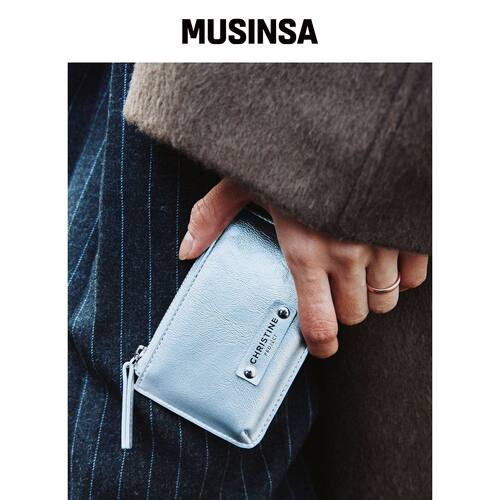 CHRISTINE PROJECT ZIPPER COIN CARD WALLET(SI韩国官网直邮进口