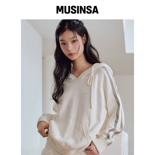 ZEROPLANET 香草针织连帽卫衣 [IVORY] MUSINSA韩国直邮官方正品