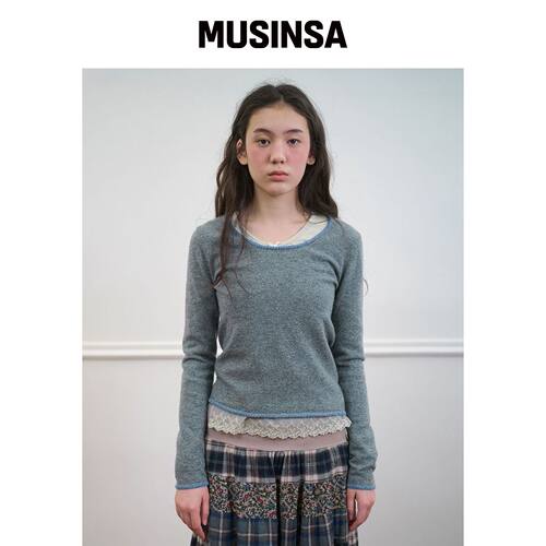 NOCONTENT 266. 贴纸针织 _ 泥膜 MUSINSA韩国官网直邮进口