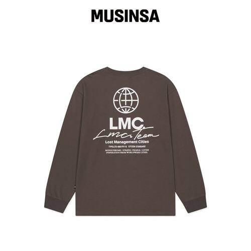 LMC SIGNATURE COMBO 长袖T恤 棕色 MUSINSA韩国官网直邮进口