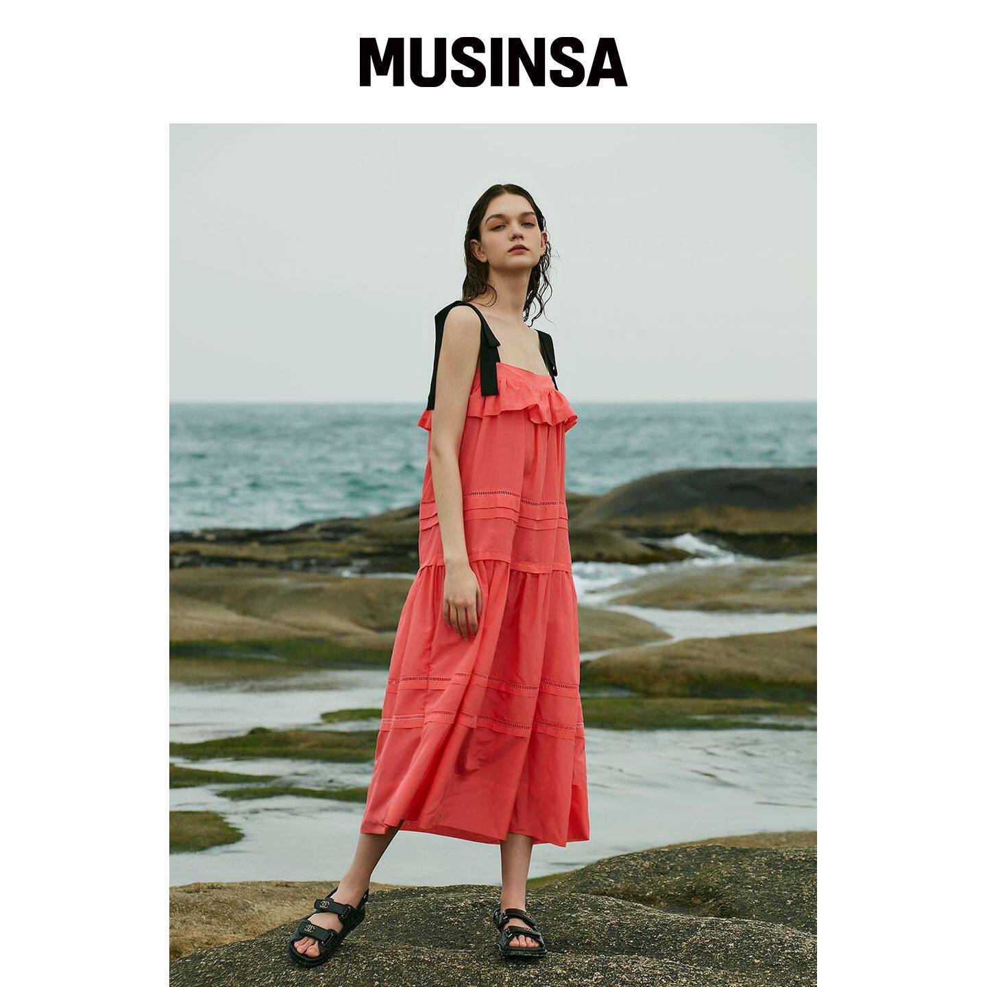 REVE REVE 粉色夏季连衣裙 MUSINSA韩国官网直邮进口